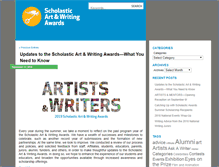 Tablet Screenshot of blog.artandwriting.org